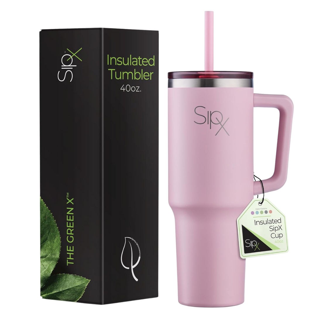 40oz Vacuum Insulated Tumbler With Handle & Straw