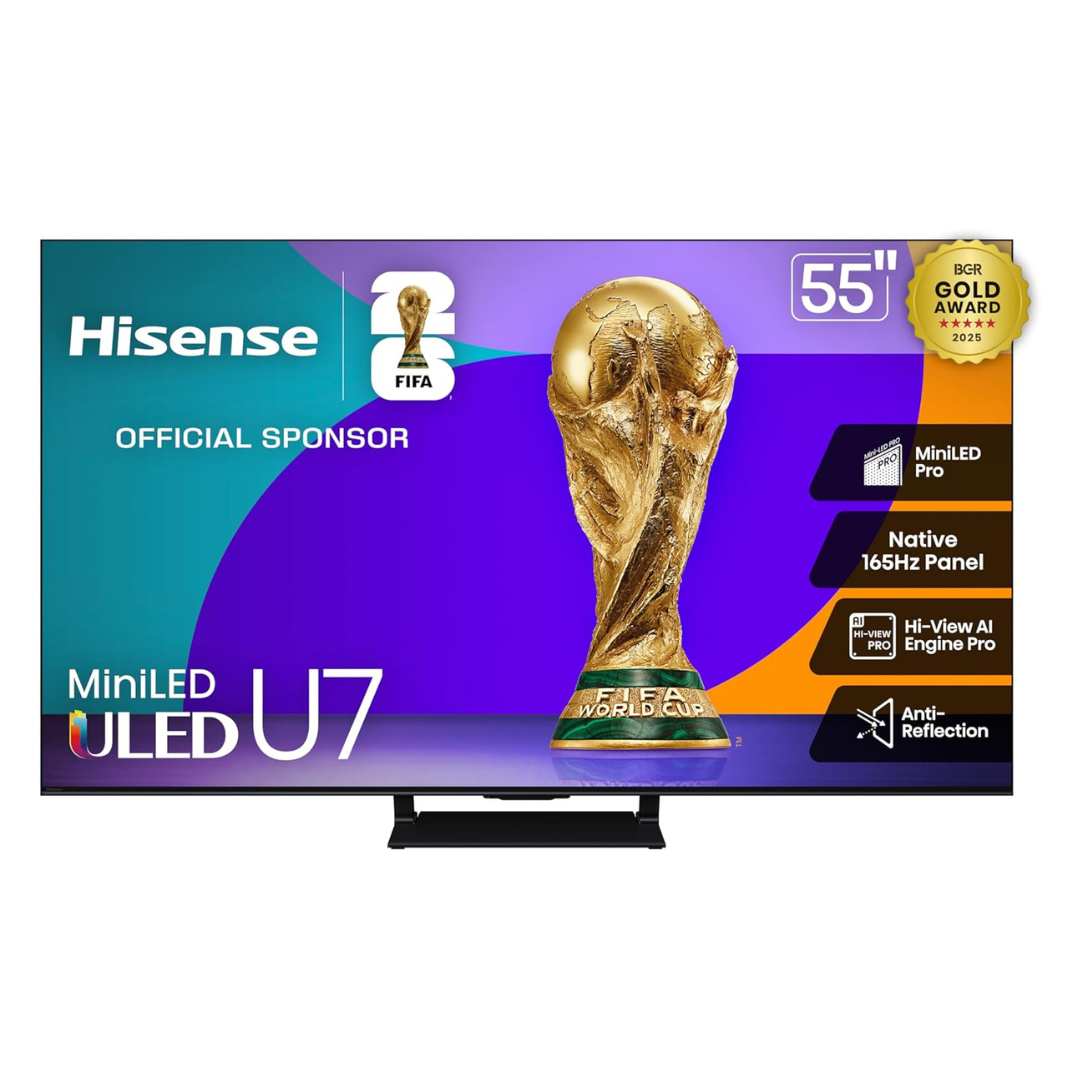 55" Hisense Class U7 Series 4K Ultra HDR Smart ULED Google TV