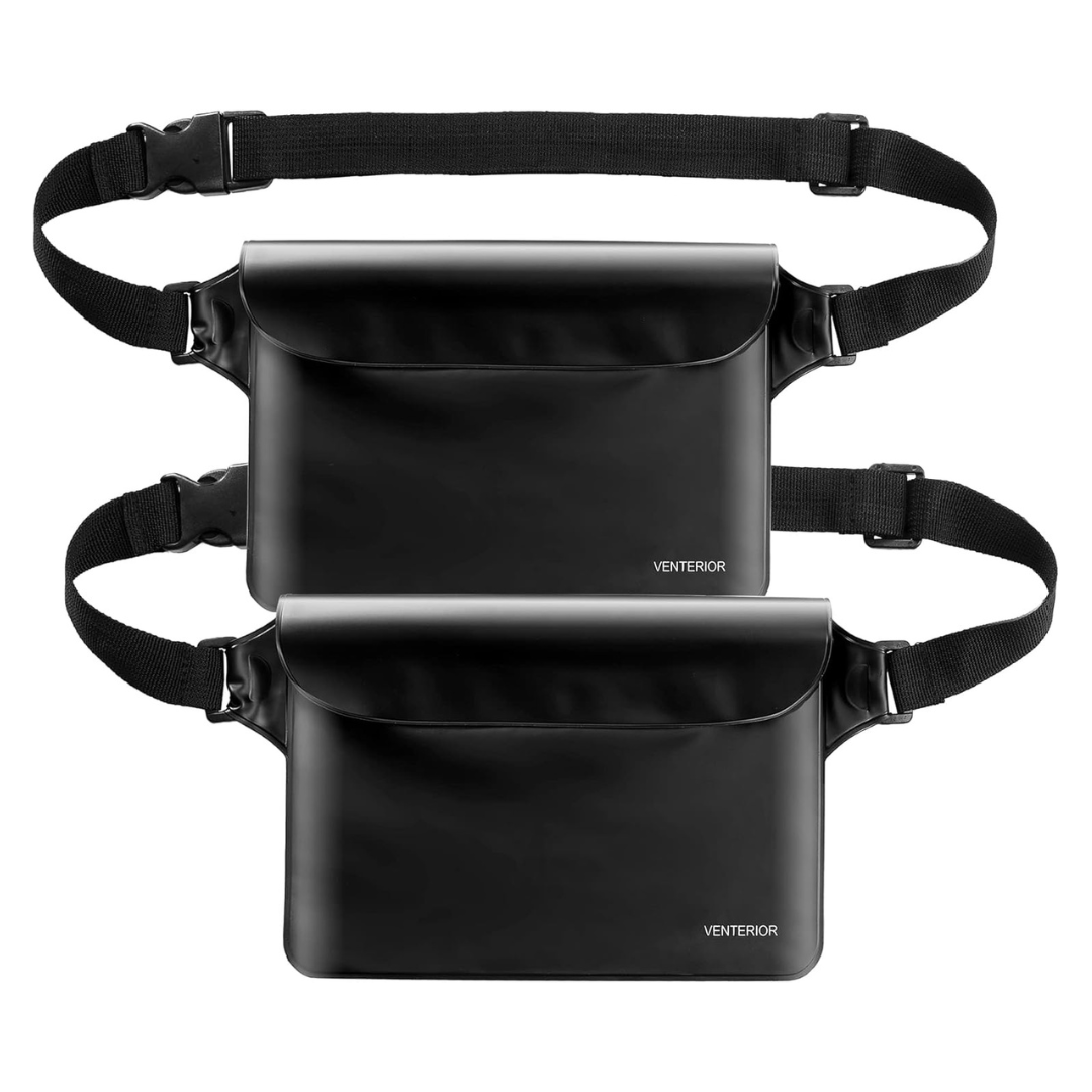 2-Pack Waterproof Waist Fanny Pack Dry Bag