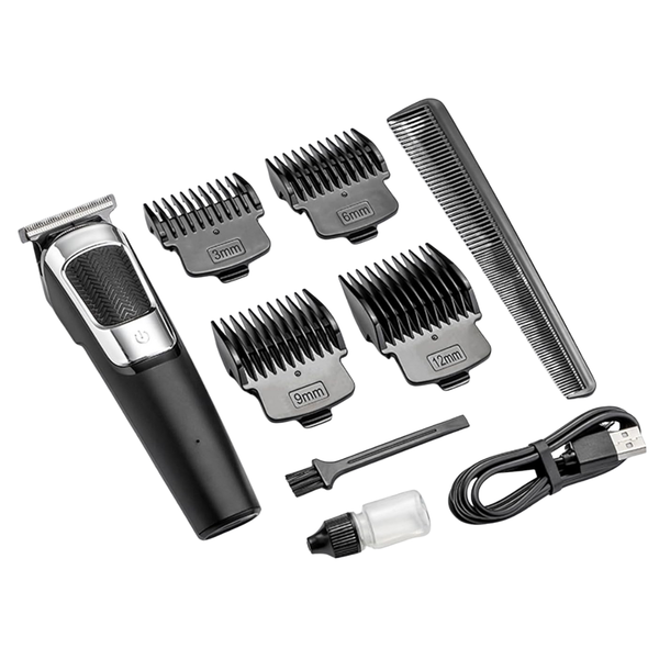 Men's Professional Rechargeable Electric Hair Trimmer Clipper Set