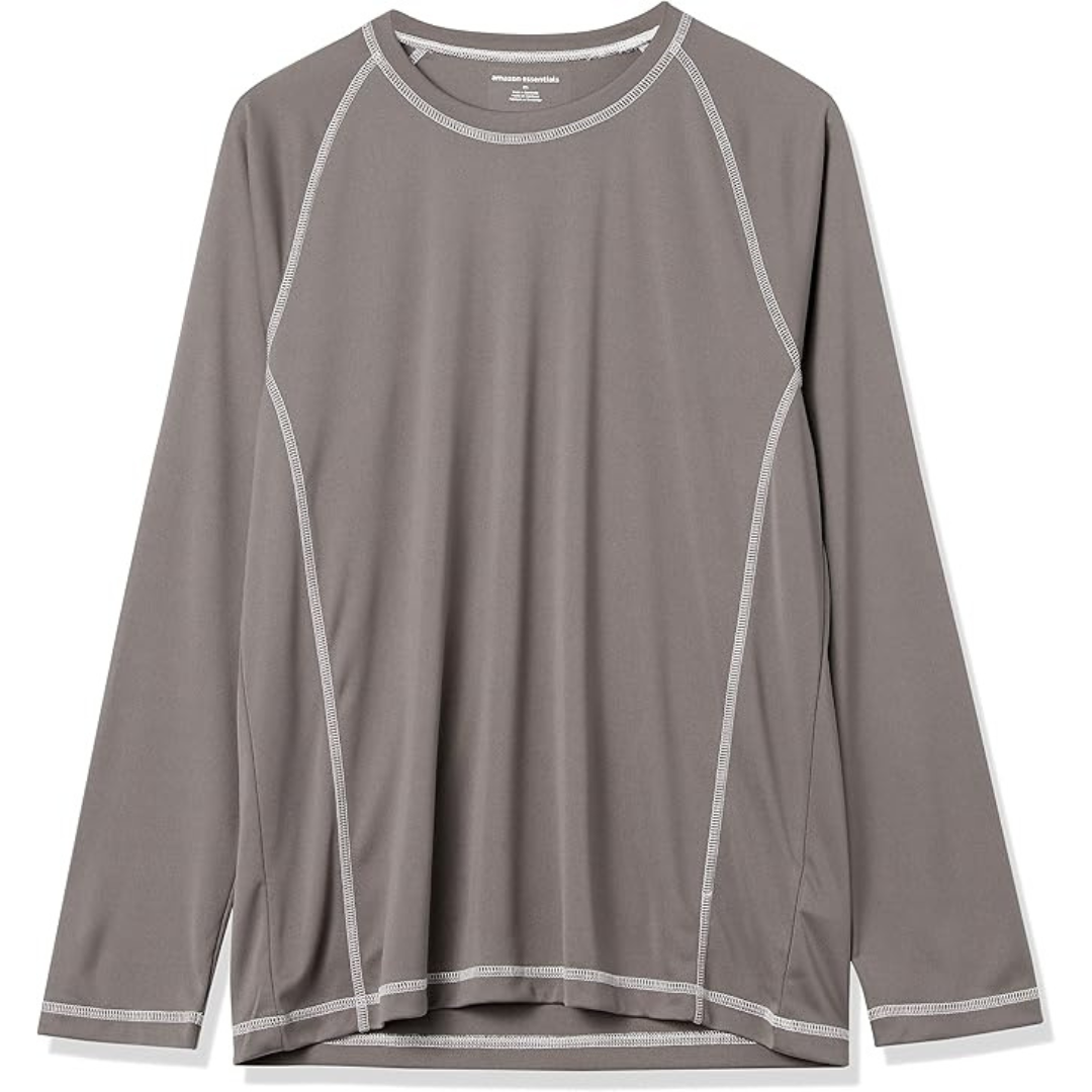 Amazon Essentials Men's Long-Sleeve Quick-Dry Swim Tee (select sizes)