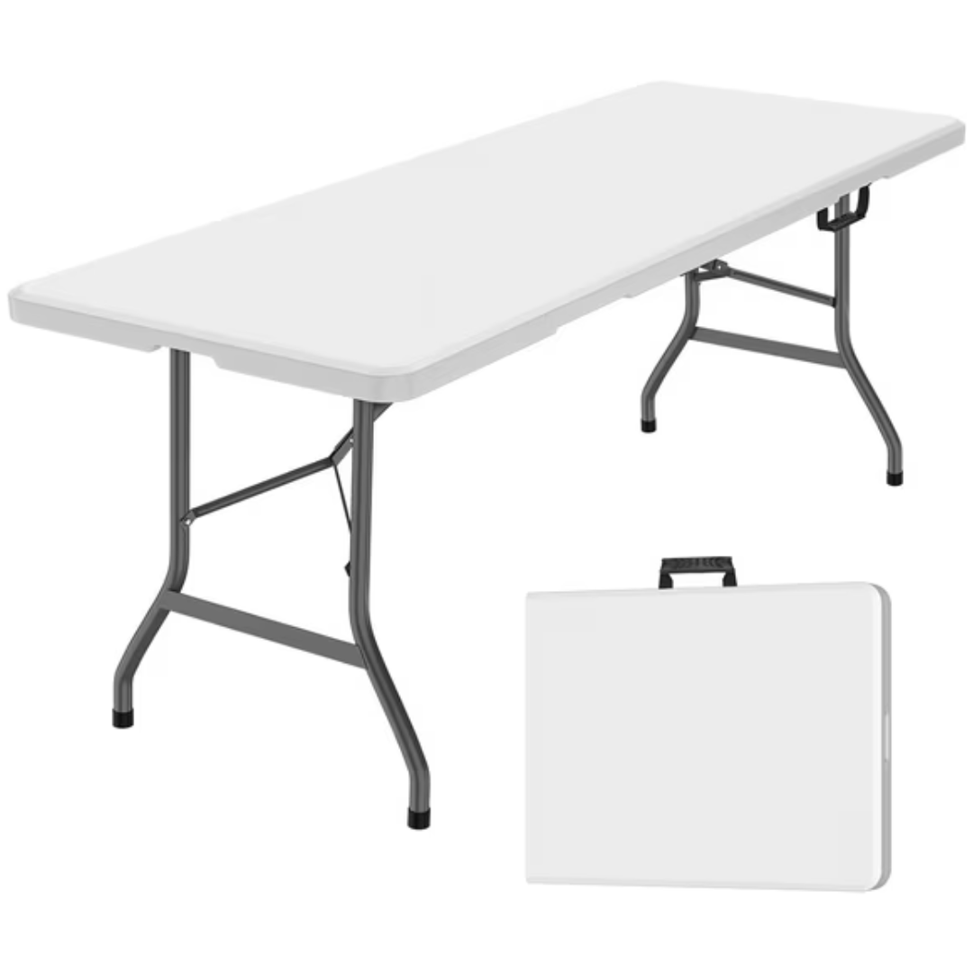 6-ft Leumius Multipurpose Indoor/Outdoor Folding Table (White)