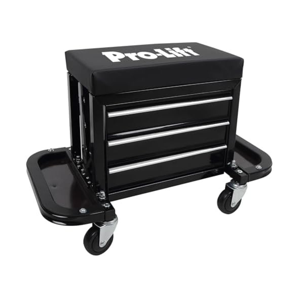 Pro-Lift Mechanic Roller Seat With Tool Box (400 Lbs Capacity)