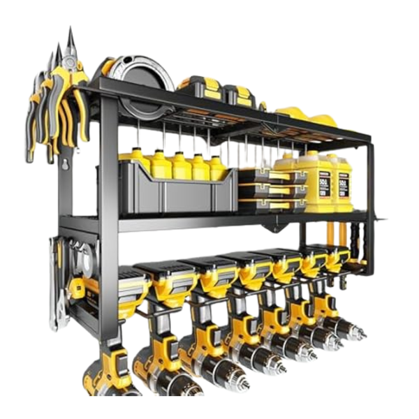 3-Tier Hipidian Power Tool Wall Mount Organizer (300-Lbs Load Capacity)
