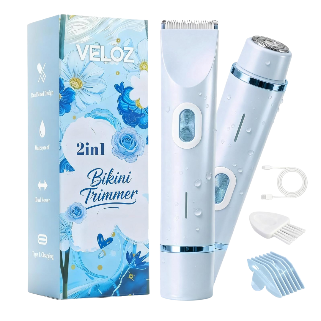 Women's IPX7 Waterproof & Painless Electric Bikini Trimmer