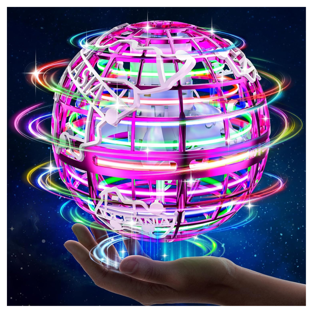 Flying Orb Boomerang Ball Toy W/ 6 LED Lighting Effects