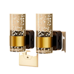 2-Pack JandCase Dimmable Plug-In Night Lights with Light Sensor