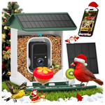Smart Solar-Powered Wireless Bird Feeder w/ 2K HD Camera (3 colors)