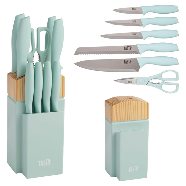 10-Piece Tasty Kitchen Knife Set with Block