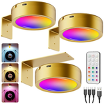 3-Pack 2600mAh USB Rechargeable RGB LED Frame Lights