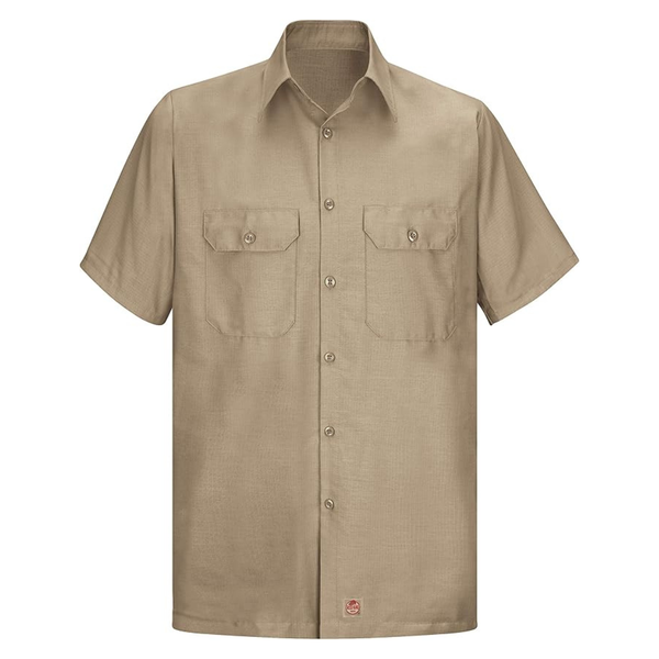 Red Kap Men's Short Sleeve Solid Rip Stop Shirt