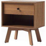 21" Walker Edison Mid Century Modern 1-Drawer Nightstand