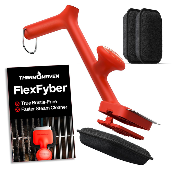 Thermomaven Bristle-Free Steam Grill Brush with 3 Heads