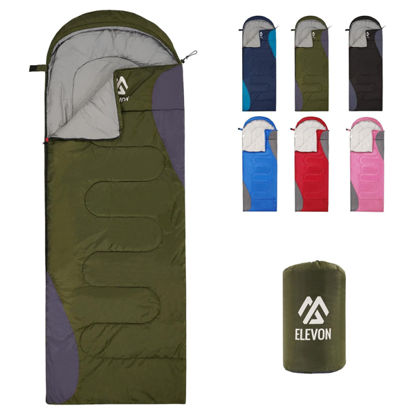 Elevon Portable Waterproof Lightweight Design Sleeping Bag (Green)