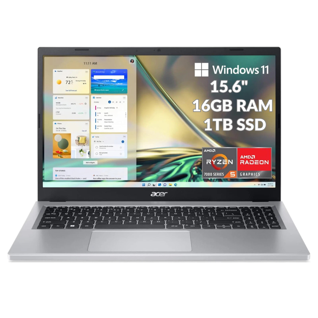 Acer Aspire 3 15.6" FHD Touch Laptop (Ryzen 5 7520U / 16GB RAM / 1TB SSD) [Certified Refurb]