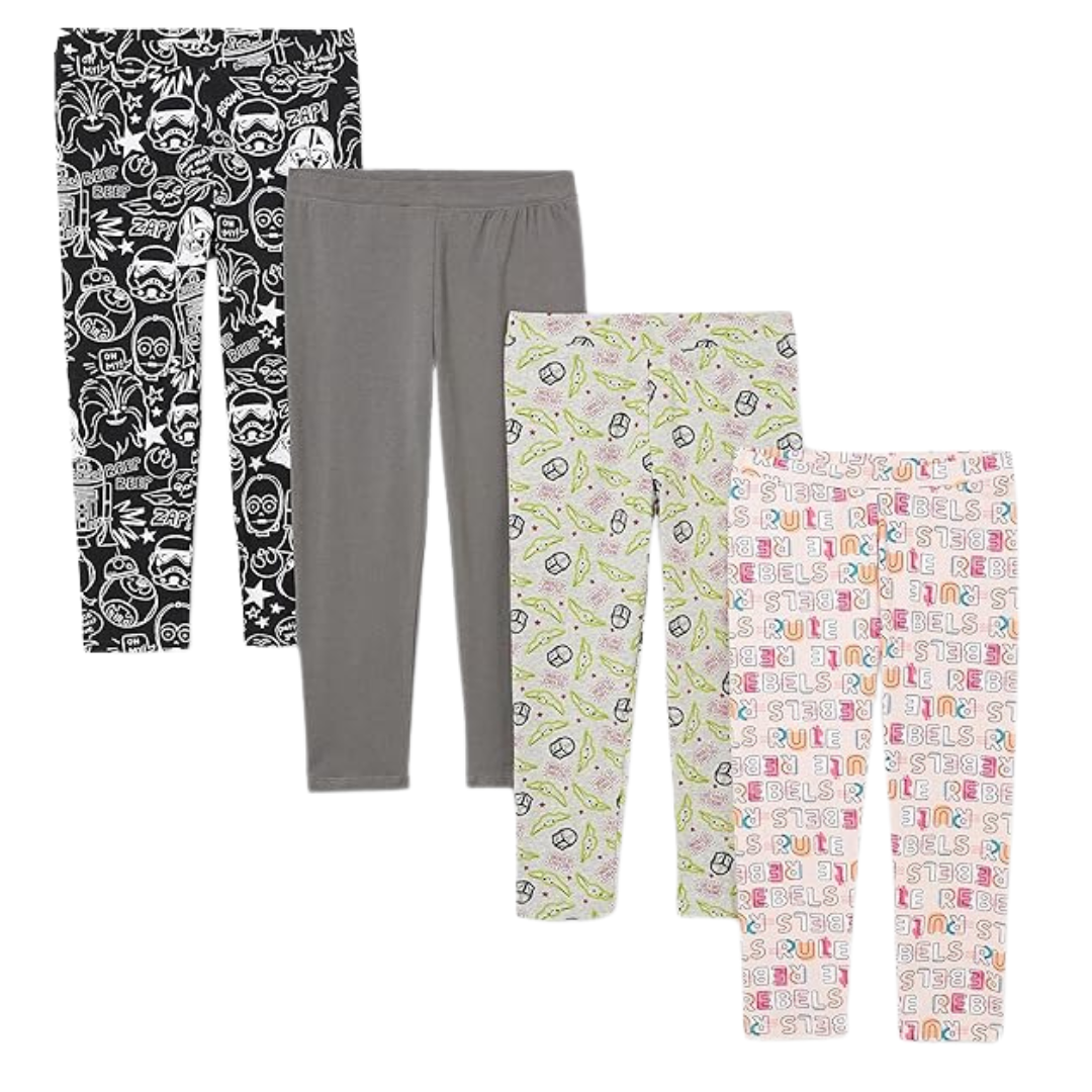 4-Pack Amazon Essentials Princess Girls' Leggings