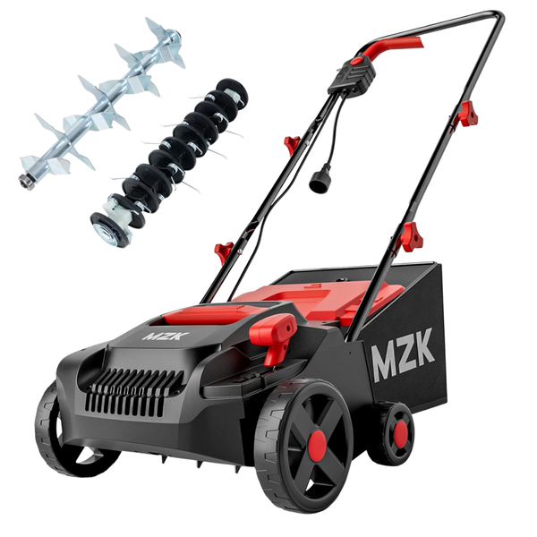 MZK 13" 13-Amp 2-in-1 Electric Dethatcher & Scarifier