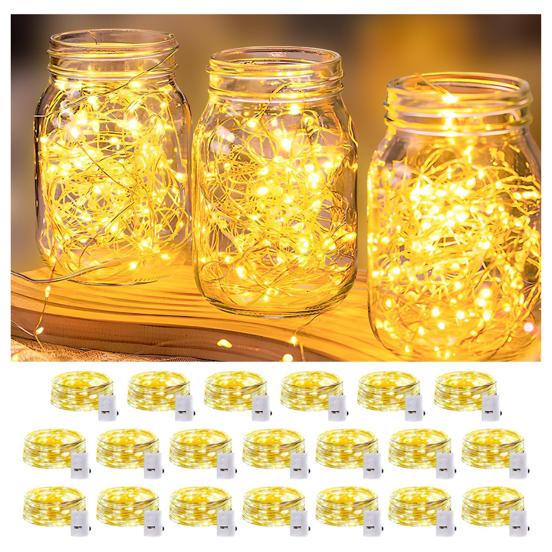 20-Pack 7FT LED Mini Twinkle String Lights