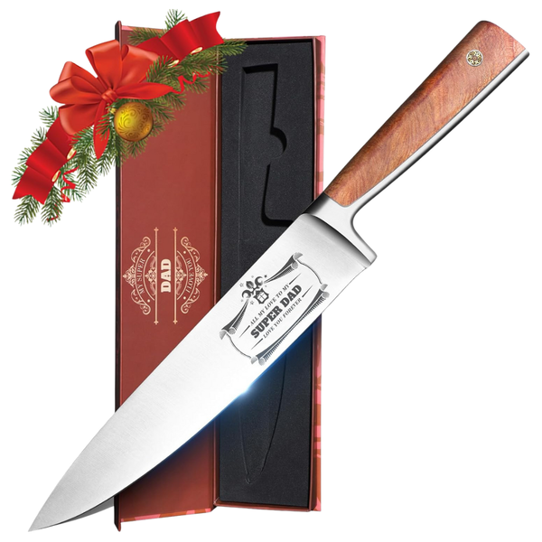 8" Super Dad Chef Knife With Ergonomic Handle