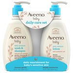 2-Pack Aveeno Baby Daily Care Gift Set W/ Oat Extract & Prebiotic Oat (12oz Bottles)