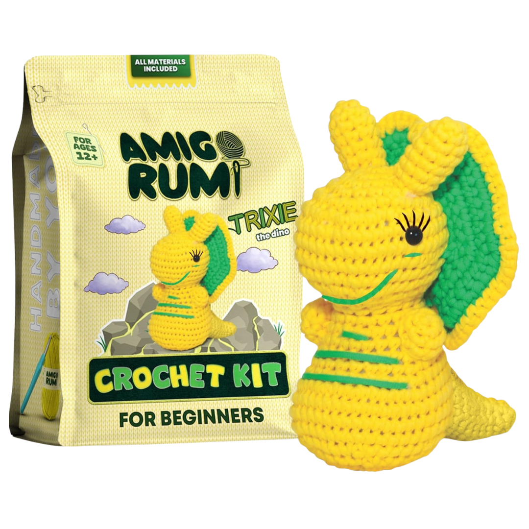 Amigo Rumi Cute Dinosaur Beginners Crochet Kit (Various)