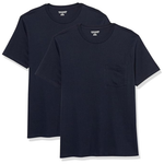 2-Pack Amazon Essentials Men's Crewneck Pocket T-Shirts