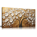 20"x40" Large Modern Canvas Gold Artwork Wall Art