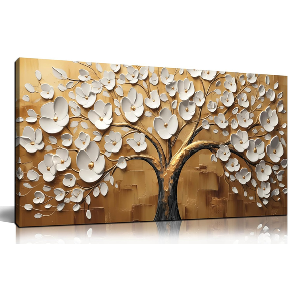 20"x40" Large Modern Canvas Gold Artwork Wall Art