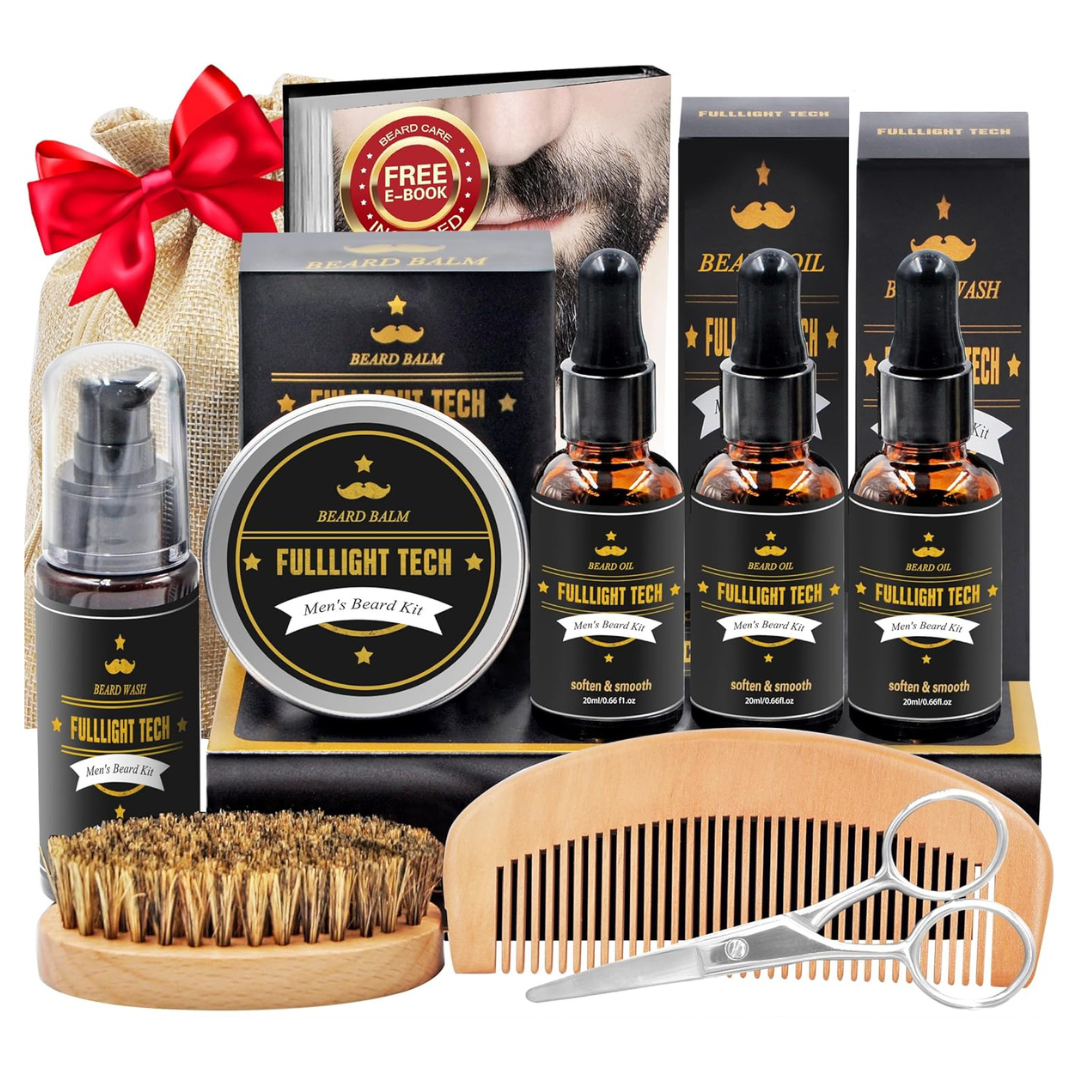 Fulllight Tech Men's Beard Care & Grooming Kit
