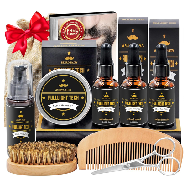 Fulllight Tech Men's Beard Care & Grooming Kit