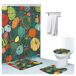 4 Pcs Shower Curtain Sets