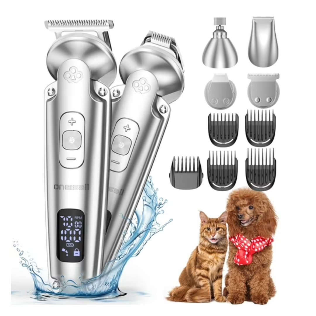 4-in-1 FC09 Low Noise Dog Clippers & Paw Trimmer