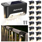 16-Pack Waterproof LED Solar Power Step Lights