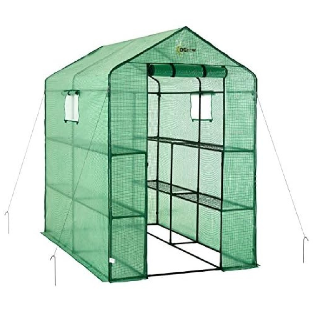 Machrus Ogrow 2 Tiers & 8 Shelves Greenhouse Kit