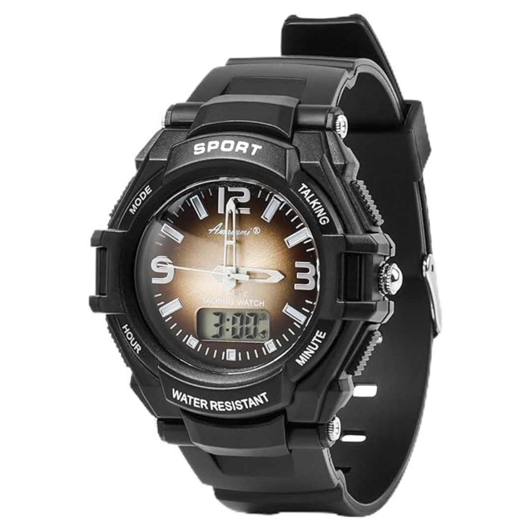 Sport Talking Watches W/ Analog & Digital Display For The Blind