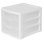 Sterilite ClearView 3 Storage Drawer Organizer