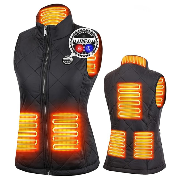 JYK Women's Heated Vest With 3 Heating Levels (4X-Large)