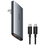 Baseus 65W 2 Port GaN 5 Foldable Flat Wall Charger