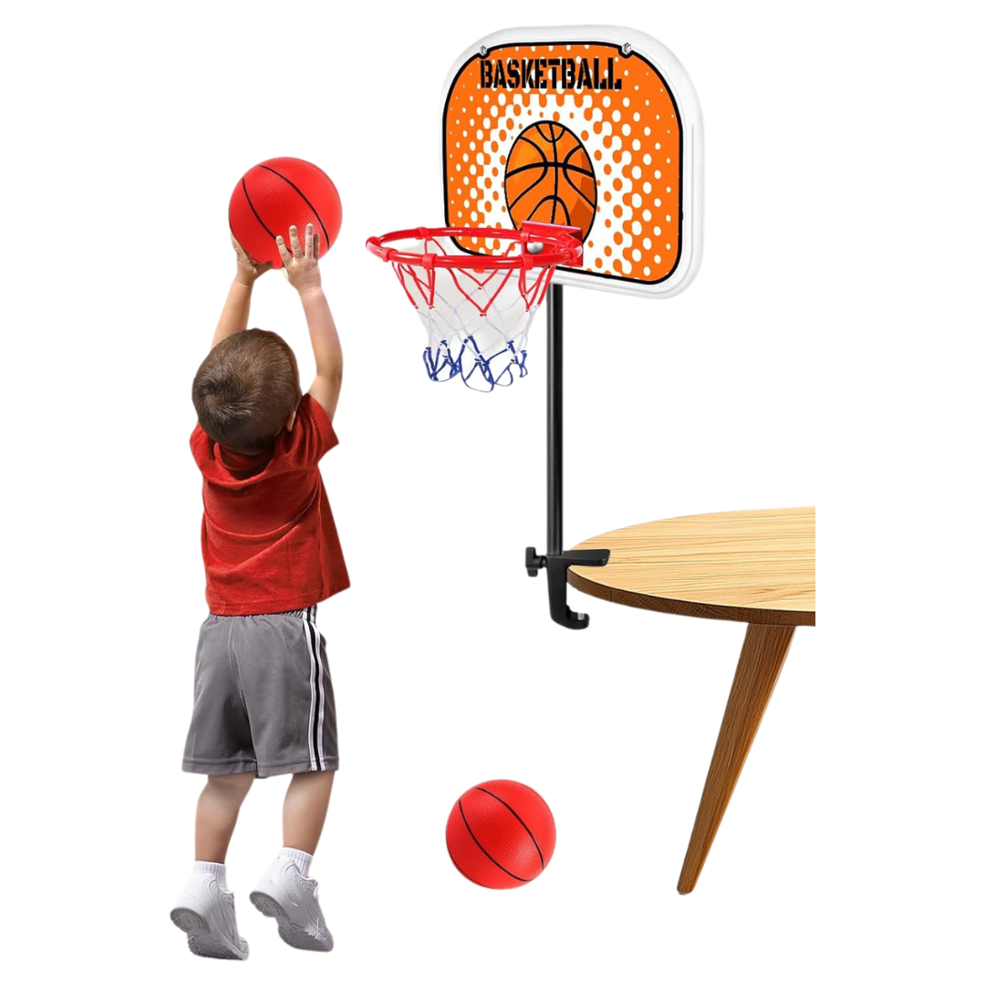 Nzqxjxz Indoor Mini Basketballs Hoop Set
