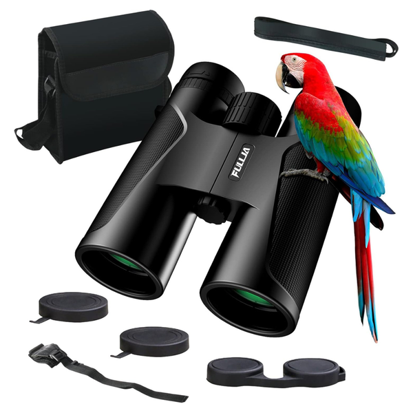 12x42 High Power Durable Clear BAK4 Prism Lens Binoculars