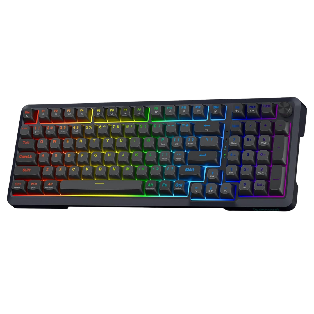 Wireless Mechanical 3 Mode Gasket Mounted RGB Gaming Keyboard