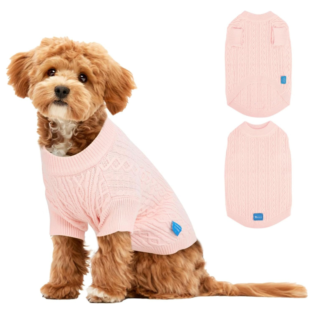 Round Neck Pullover Pet Sweater (Various Colors)