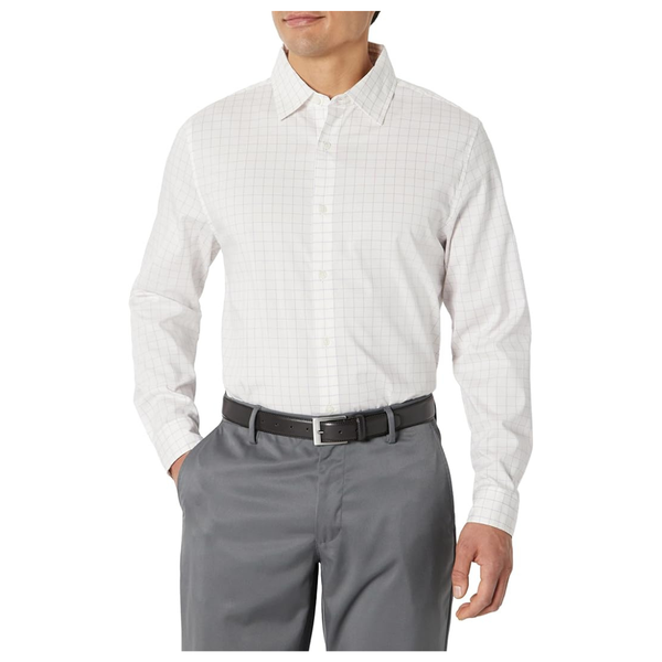 Amazon Essentials Men's Slim Fit Wrinkle Resistant Stretch Shirts