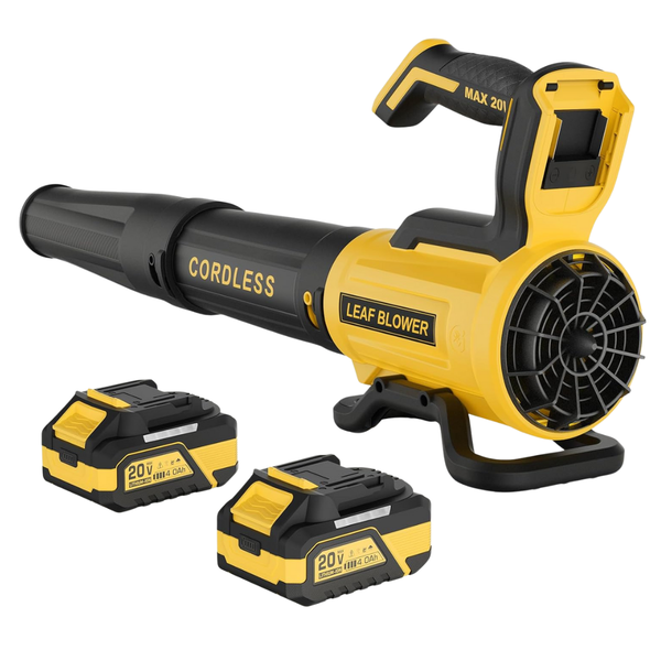 20V Electric 560CFM & 180MPH Leaf Blower With 2 4.0Ah Batteries