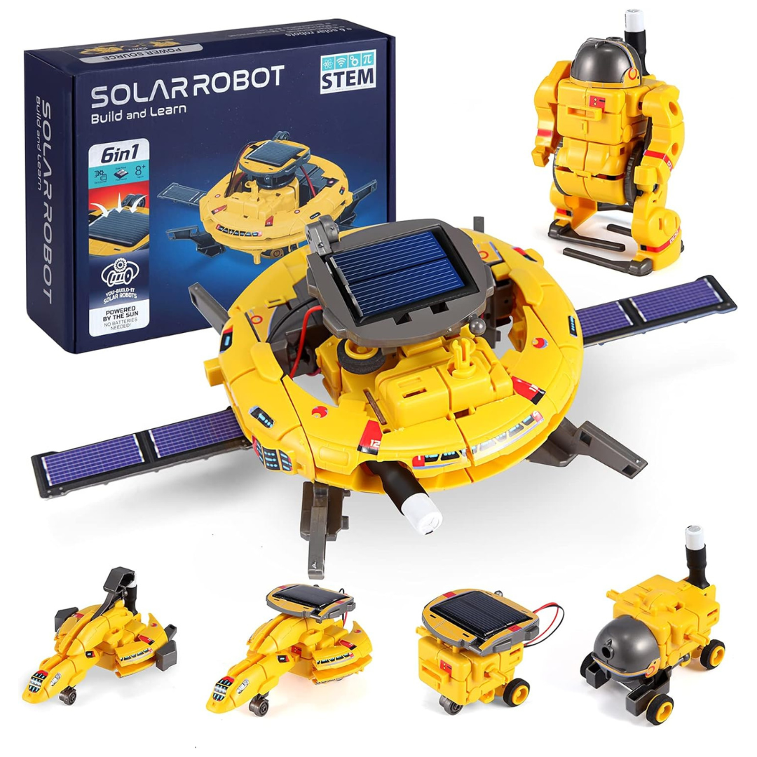 120-Piece STEM Building Experiments Solar Robot Space Toys