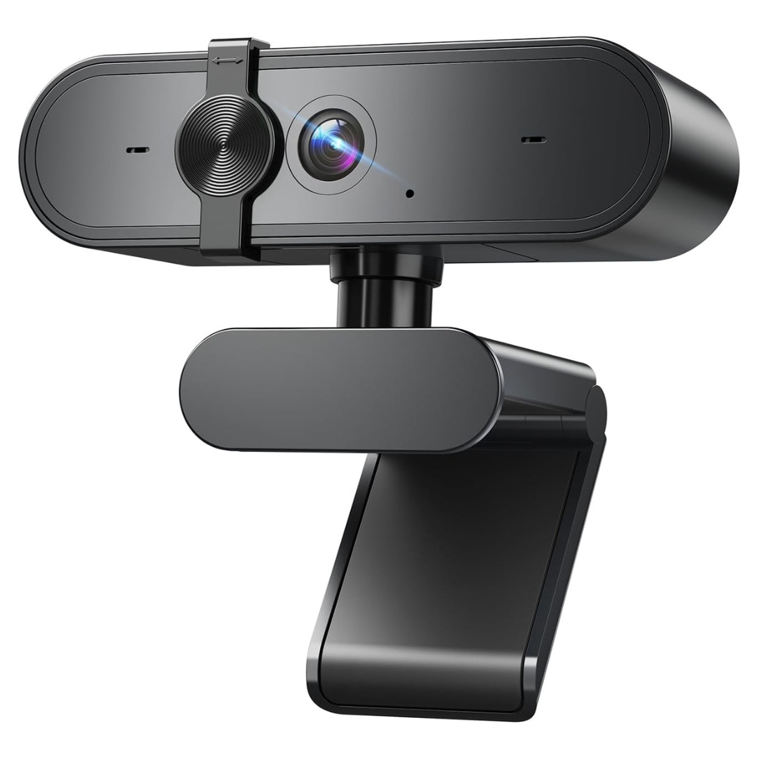 1080P HD Wide View Webcam With Microphone & Privacy Cover