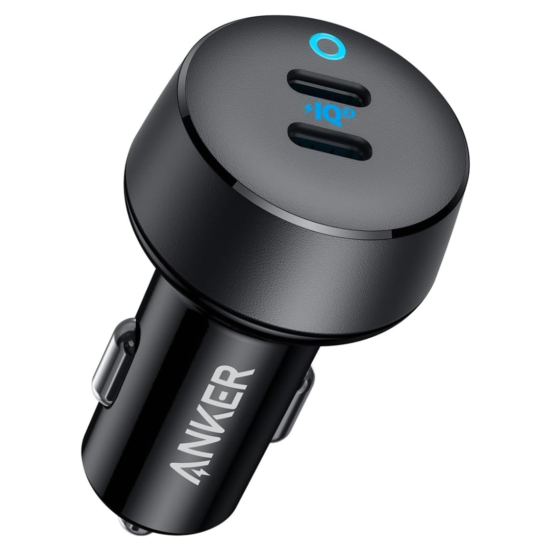Anker 40W 2-Port PowerIQ 3.0 USB Type C Car Charger
