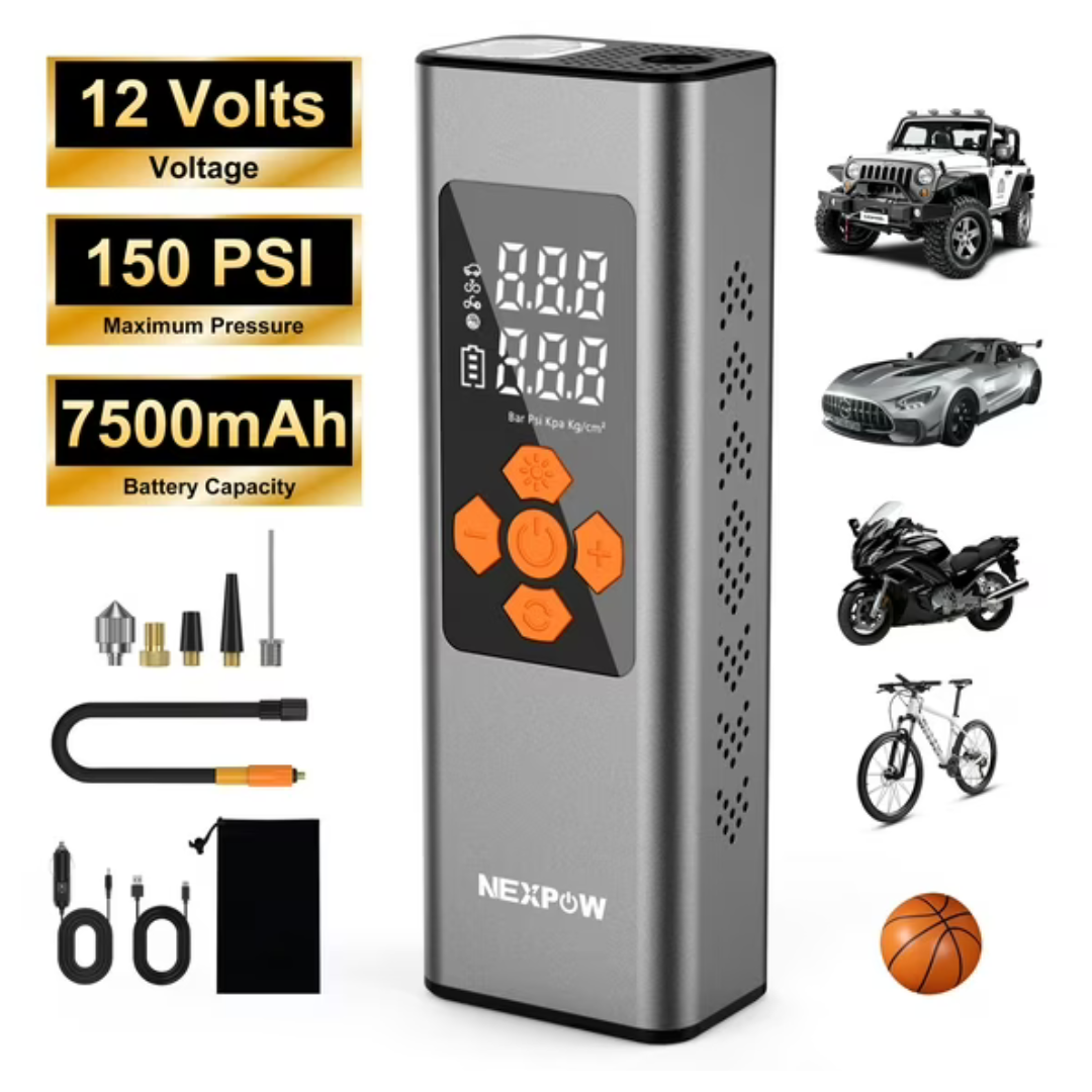 Nexpow 150PSI Tire Inflator Portable Air Compressor Pump