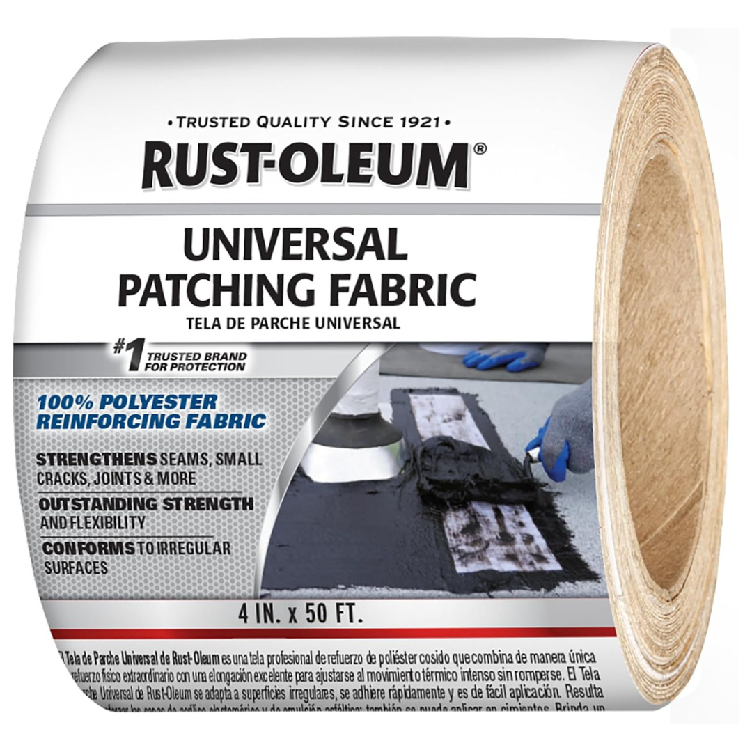 4" x 50' Rust-Oleum Universal Patching Fabric Roof Tape Roll