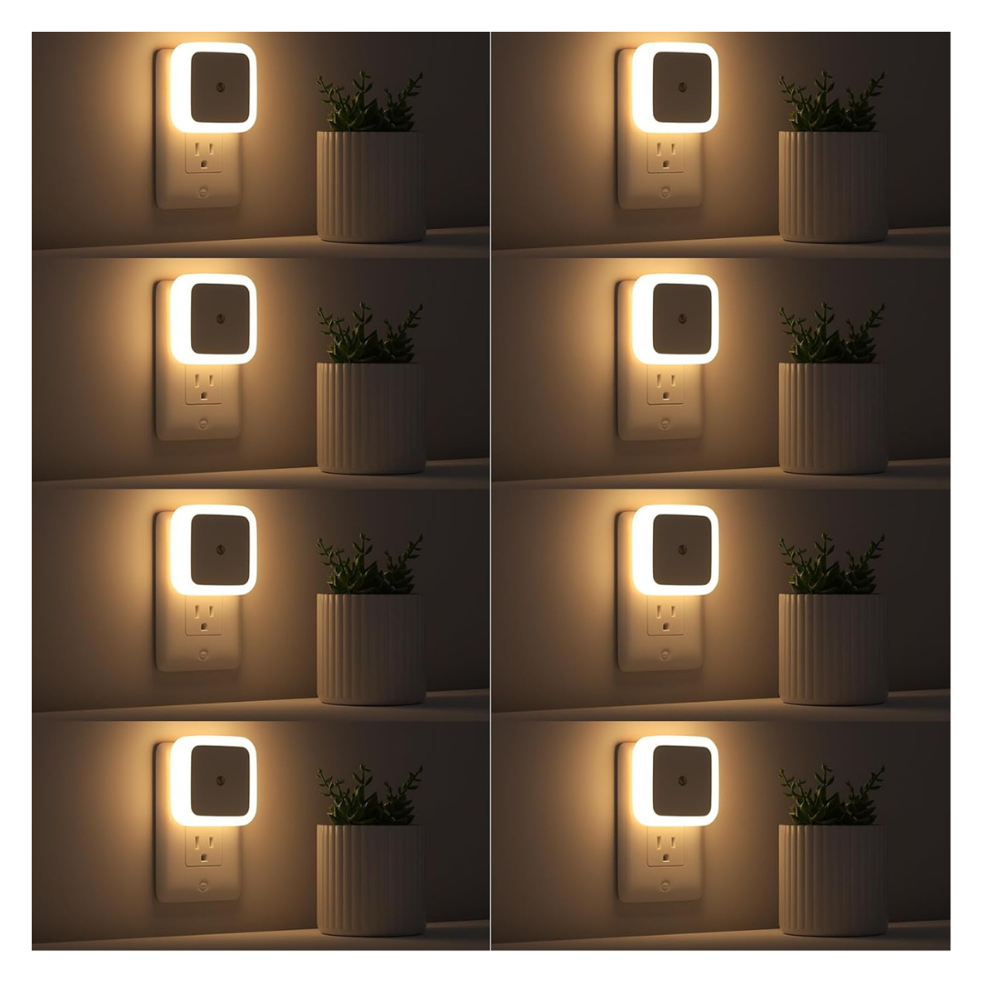 8-Pack Sujeet Dusk To Dawn LED Night Light (Various Colors)